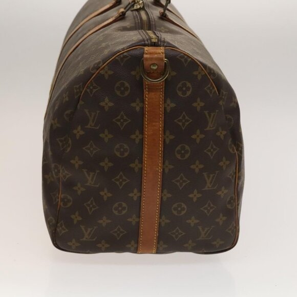 LOUIS VUITTON Monogram Keepall Bandouliere 55 Boston Bag M41414 LV Auth 132834 - Picture 4 of 16